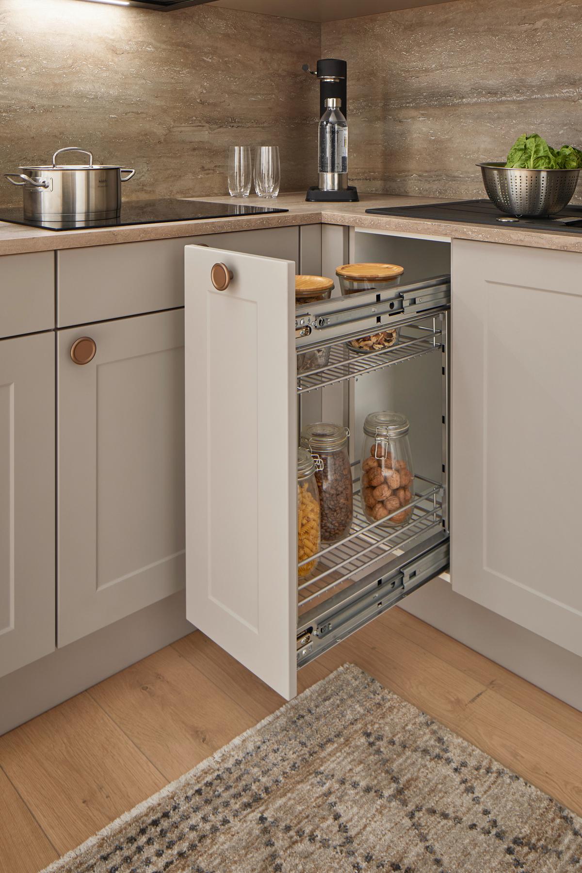 Kuhinjski Blok Ip4250 - barve bakra/rjava, Romantika, leseni material (215/276,6cm) - Impuls