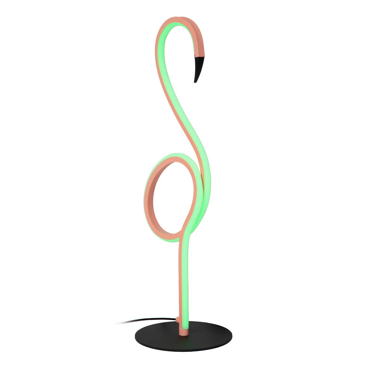Led-tischleuchte 05545/06/66 Flamingo - Schwarz, Lifestyle, Metall (15/18.1/49.5cm) - Lucide