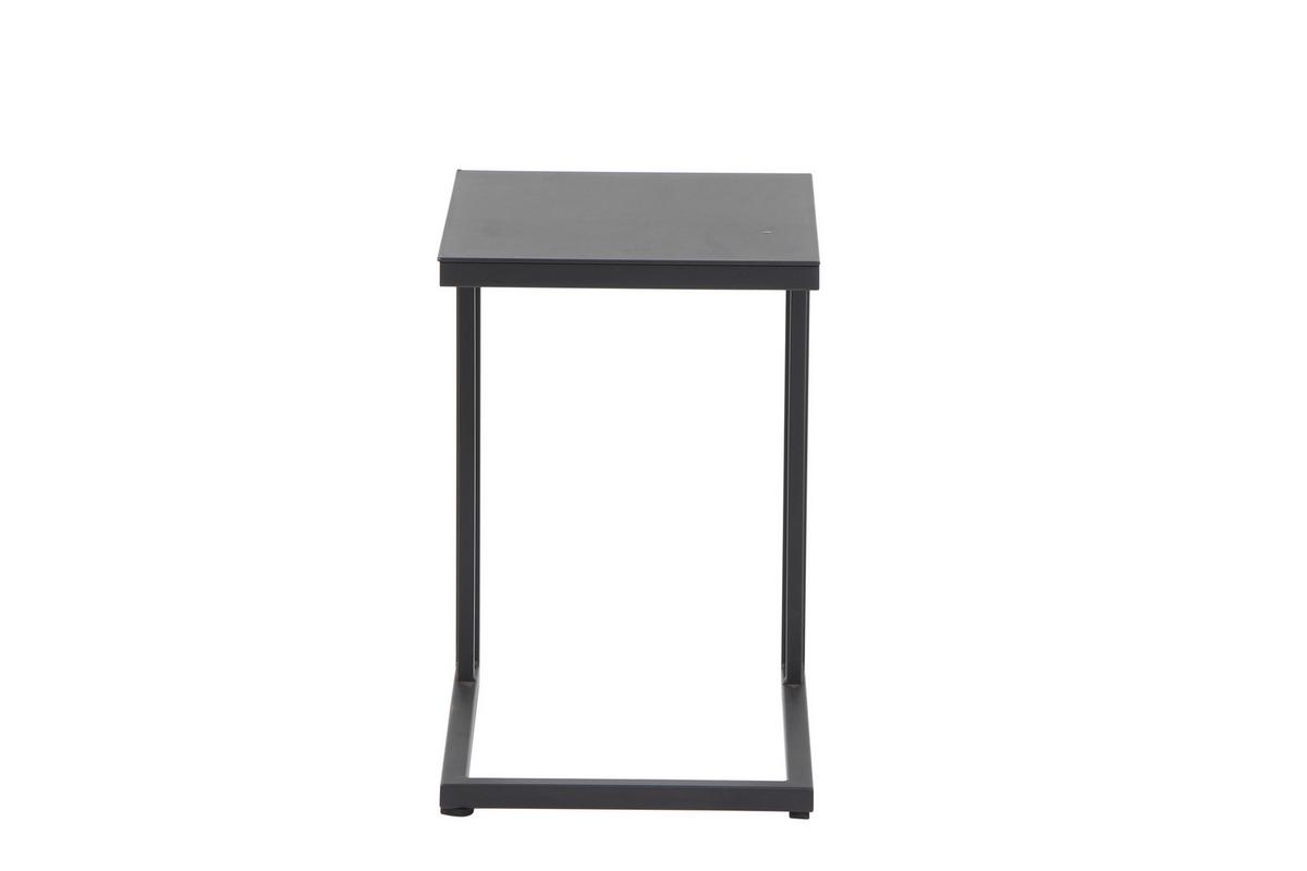 Gartenbeistelltisch Ramo Anthrazit - Anthrazit, Basics, Metall (33,5/50/40cm) - Siena Garden