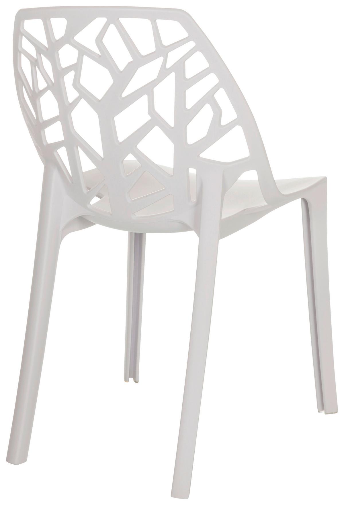 Stol Artifo Tri, Bela - bela, Basics, umetna masa (47/80/56cm) - MID.YOU