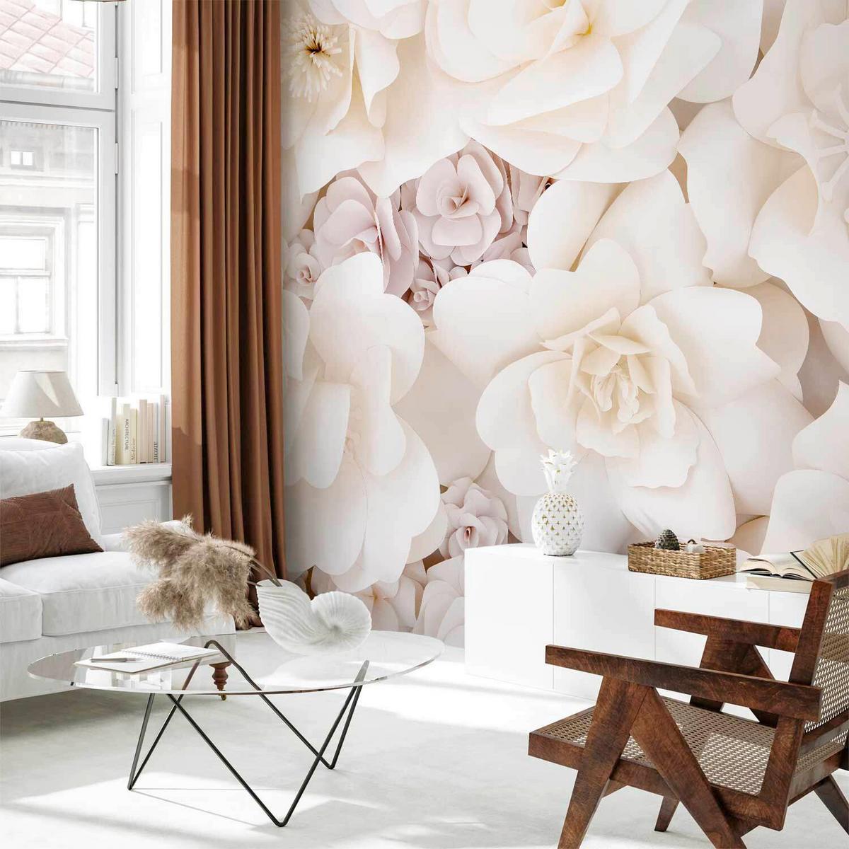 Fotótapéta Floral Display - krémszínű/pink, Lifestyle, textil (150/105cm) - artgeist