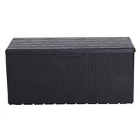 Kissenbox Portofino ca.55x56x124cm Anthrazit - Anthrazit, KONVENTIONELL, Kunststoff (55/56/124cm) - Ambia Garden