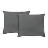 Kissenhüllen-Set Basic Anthrazit ca. 80x80cm, 2 Stk. - Anthrazit, MODERN, Textil (80/80cm) - Modern Living
