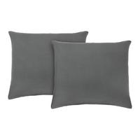 Kissenhüllen-Set Basic Anthrazit ca. 80x80cm, 2 Stk. - Anthrazit, MODERN, Textil (80/80cm) - Modern Living