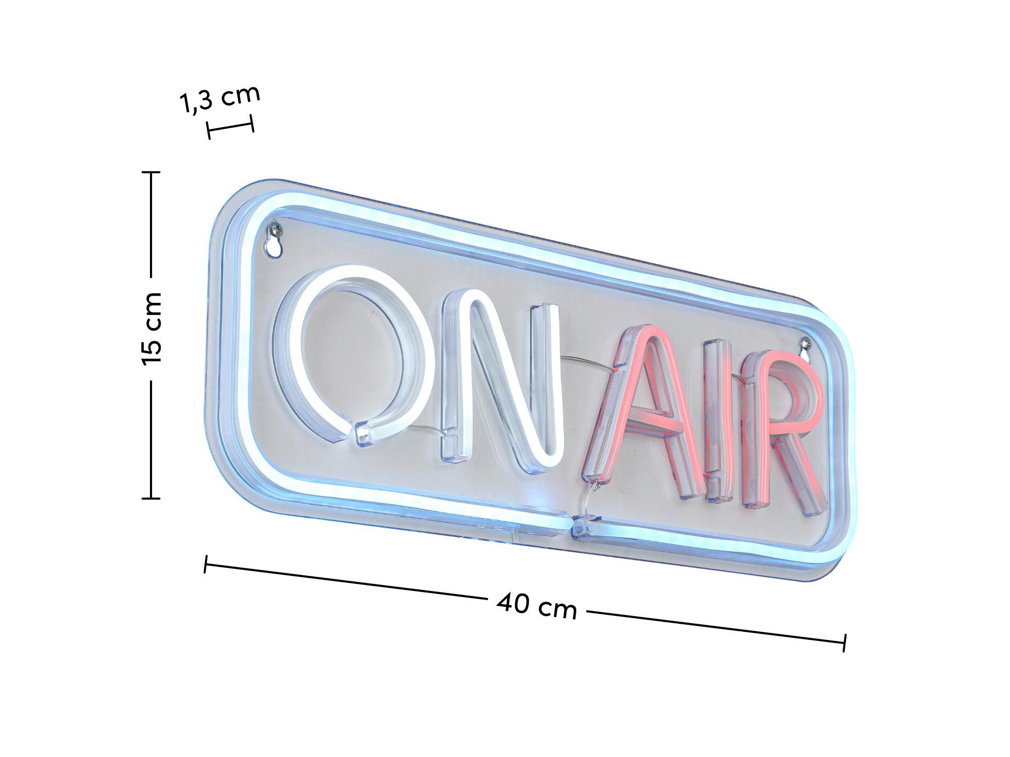 LAMPE DÉCORATIVE LED ONI - Transparent/blanc, MODERN, matière synthétique (40/14/1,3cm) - Mömax