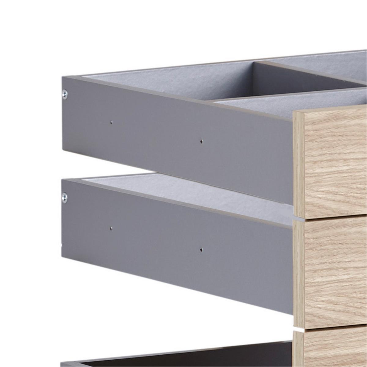Schubladenset in Eichefarben Bardolino - Eichefarben, MODERN, Holzwerkstoff (45,3/83/47cm) - Based