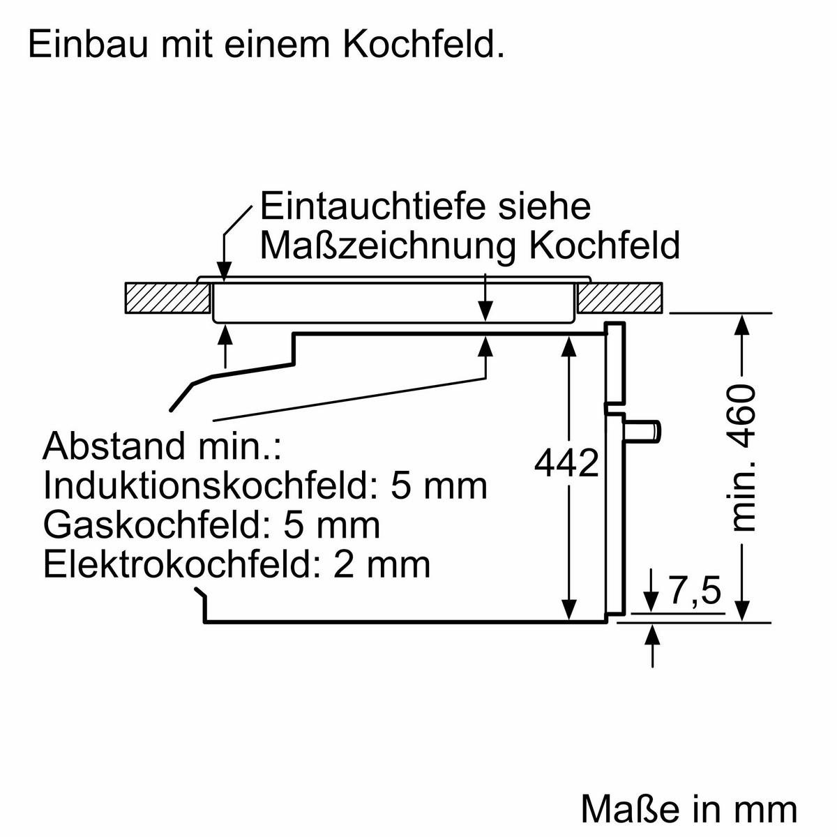 Dampfbackofen CSG936AM1 Schwarz matt - Schwarz, MODERN, Glas/Metall (59,4/45,5/54,8cm) - Bosch