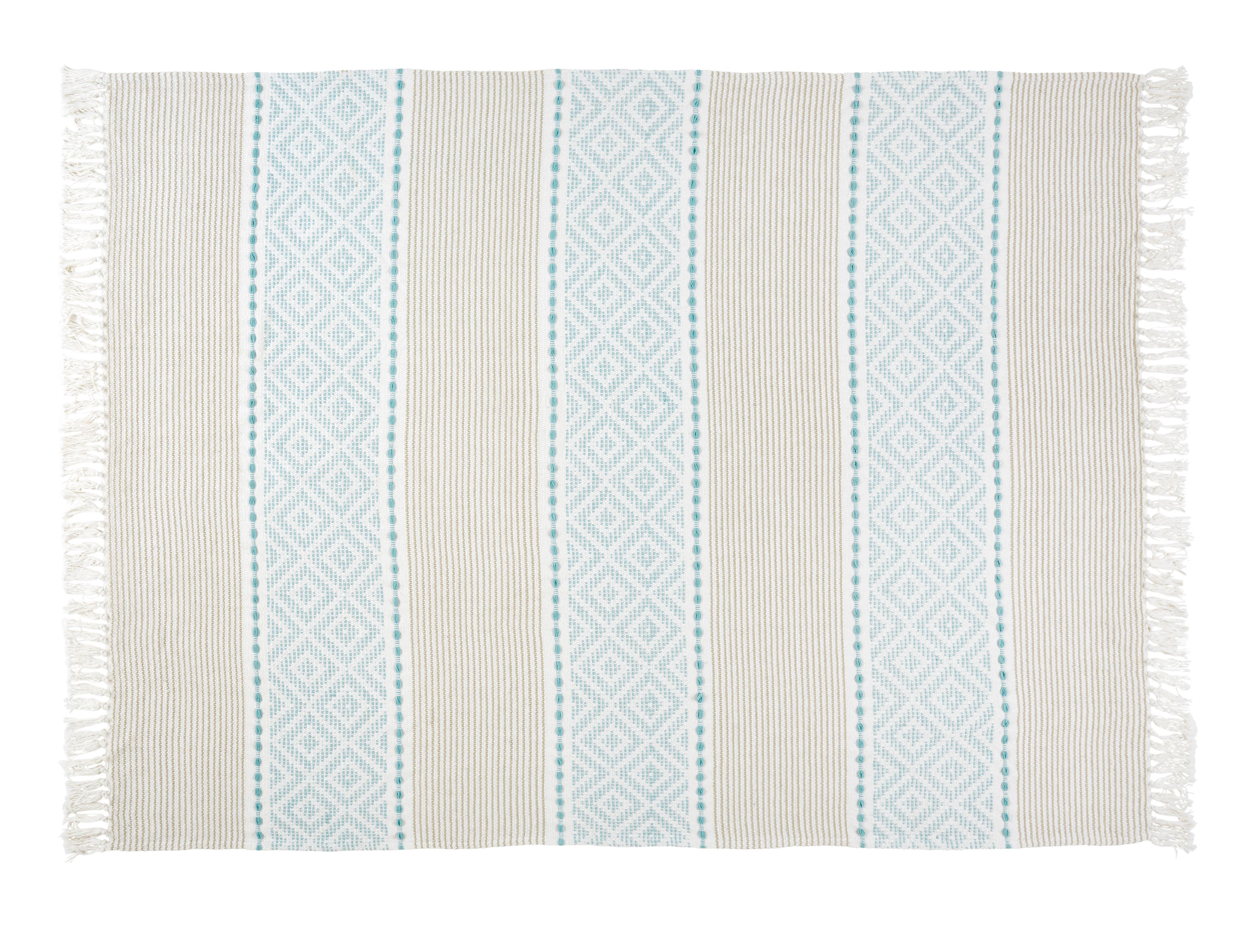 Takaró Lucia - Fehér/Kék, Lifestyle, Textil (130/170cm) - Premium Living