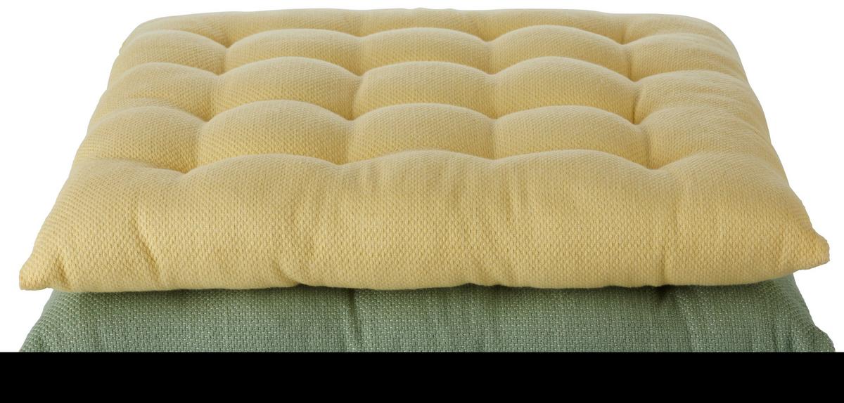 Sitzkissen Chris in Gelb ca. 40x40cm - Gelb, Modern (40cm) - Premium Living