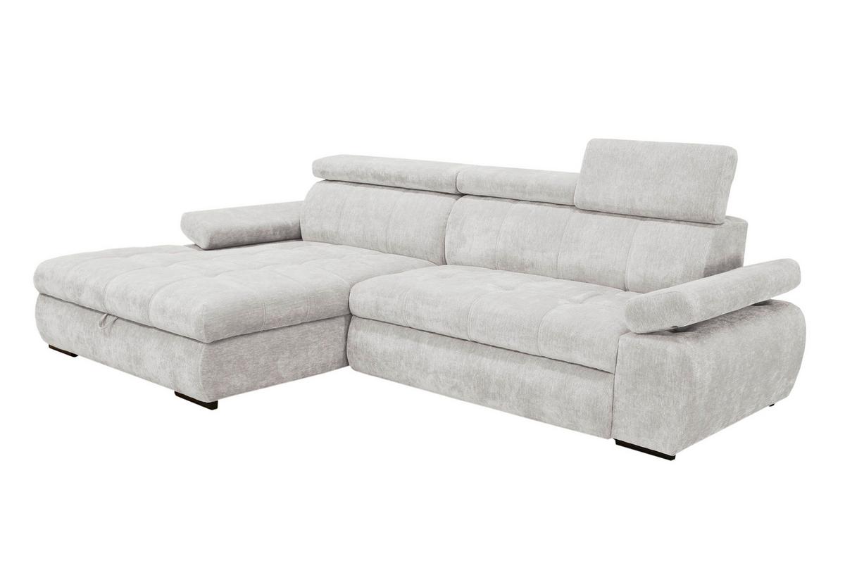 Kutna Garnitura Vegas - svijetlo siva/crna, Design, drvo/tekstil (173/294cm) - Modern Living