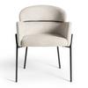 STOL MED ARMSTÖD CHLOE - greige/svart, Modern, metall/textil (62/79/59,5cm) - Bessagi Home