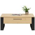 Couchtisch in Eichefarben - Eichefarben/Schwarz, LIFESTYLE, Holzwerkstoff (110/44,5/60cm) - Zandiara Couchtisch in Eichefarben - Eichefarben/Schwarz, LIFESTYLE, Holzwerkstoff (110/44,5/60cm) - Zandiara