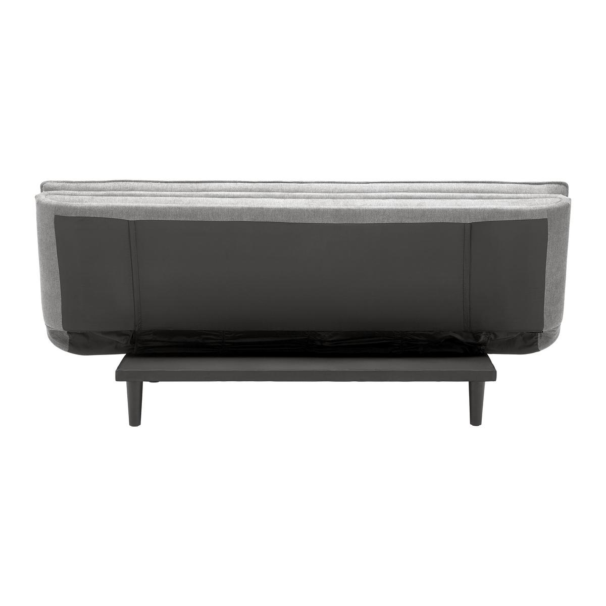 Schlafsofa Sun Grau - Schwarz/Grau, MODERN, Holz/Textil (190/83/93cm) - Mömax