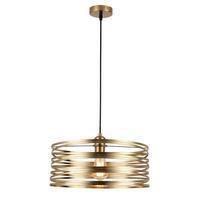 Függőlámpa Silvain - fekete/sárgaréz, Modern, műanyag/fém (40/120cm) - Modern Living