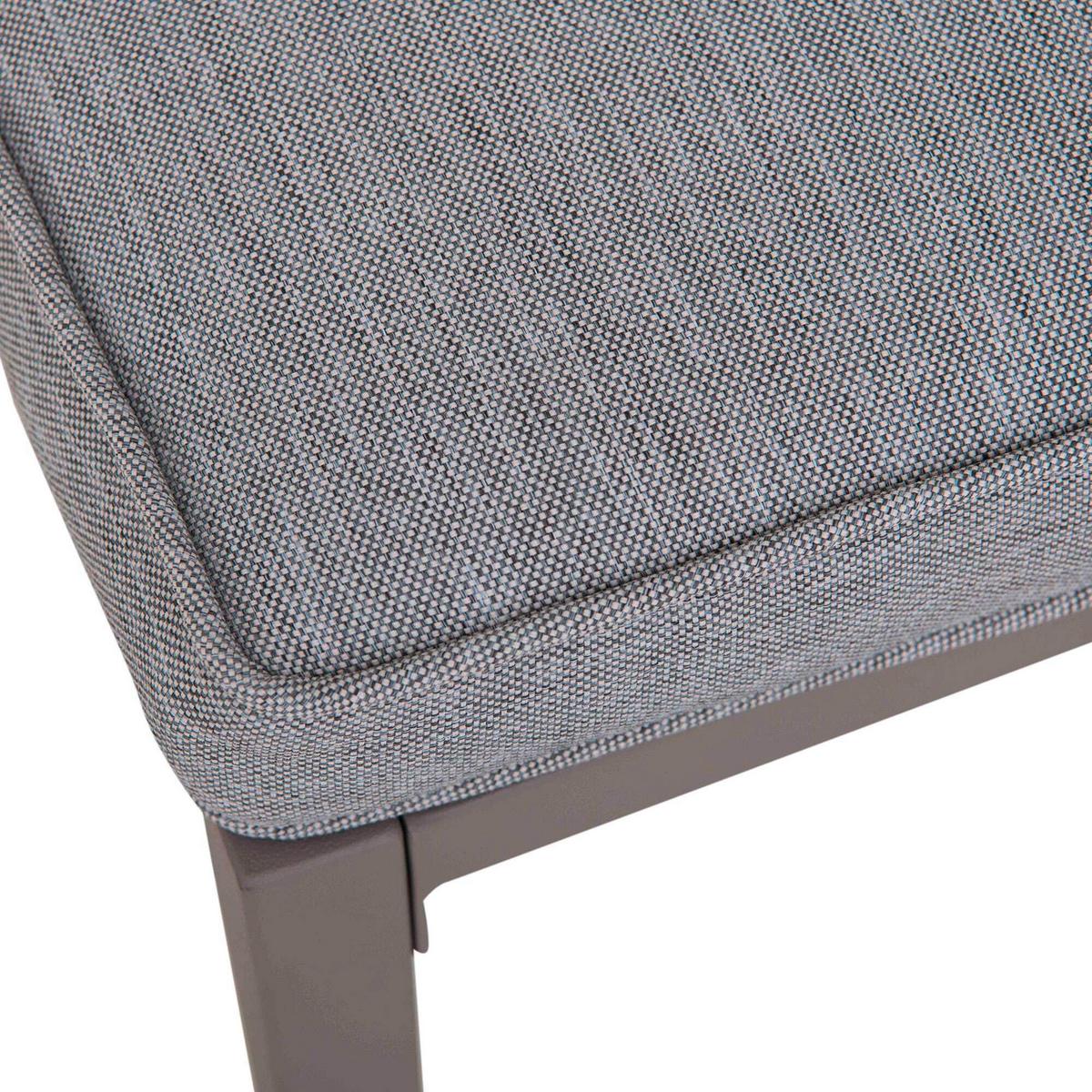 Loungegarnitur Gartensofa Faro Grau/Beige - Beige/Grau, Basics, Textil/Metall (146/191/56,5cm) - Modante