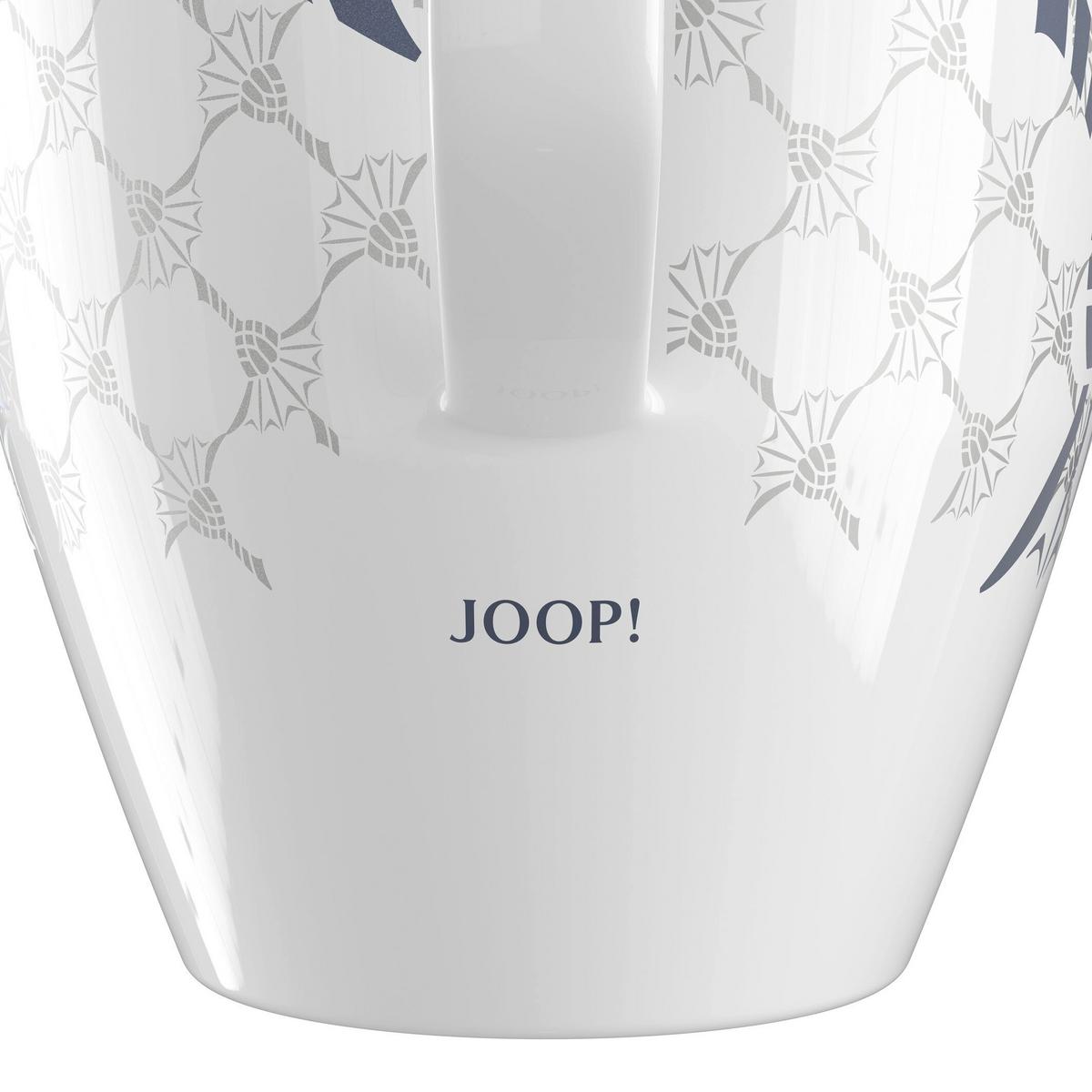 KUBEK DO KAWY 522133-28680 JOOP! - kolor srebrny/niebieski, Design, ceramika (8,5/8,5/9,5cm) - Joop!