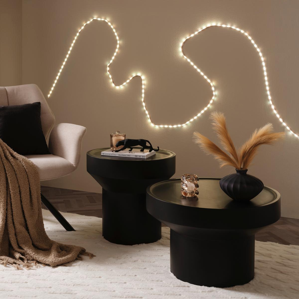 Bandă cu LED Karl - alb/multicolor, Romantik / Landhaus, plastic (500cm) - Mömax