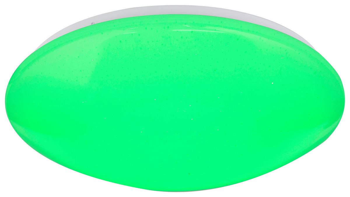 Stropna Led-svetilka Hally, S Sijalko - bela/opal, Basics, kovina/umetna masa (39/11cm) - Globo