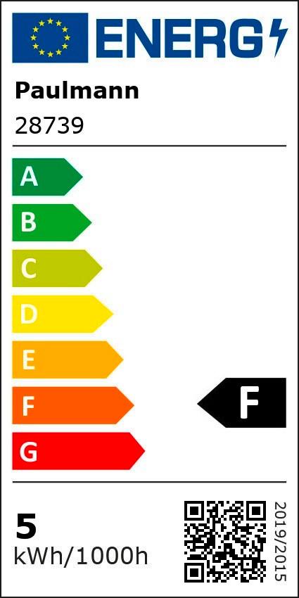 LED-Leuchtmittel 28739 max. 5 Watt - Klar, Basics, Glas (9,7cm) - Paulmann