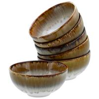 Set Skodelic Za Omake Cascade Brown, 6-Delni - bela/barve brona, Design, keramika (11,5cm) - Creatable