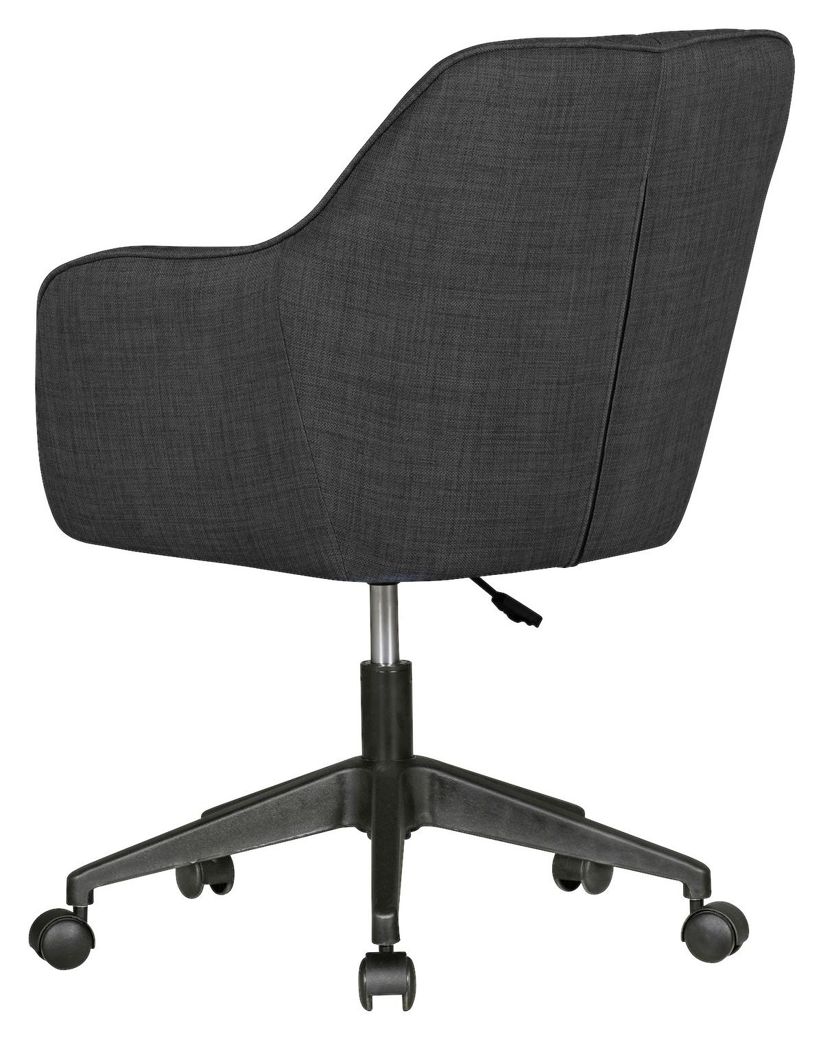 Schreibtischstuhl Mara ca. 65x83x65 cm Anthrazit - Anthrazit/Schwarz, MODERN, Kunststoff/Textil (65/83/65cm) - MID.YOU