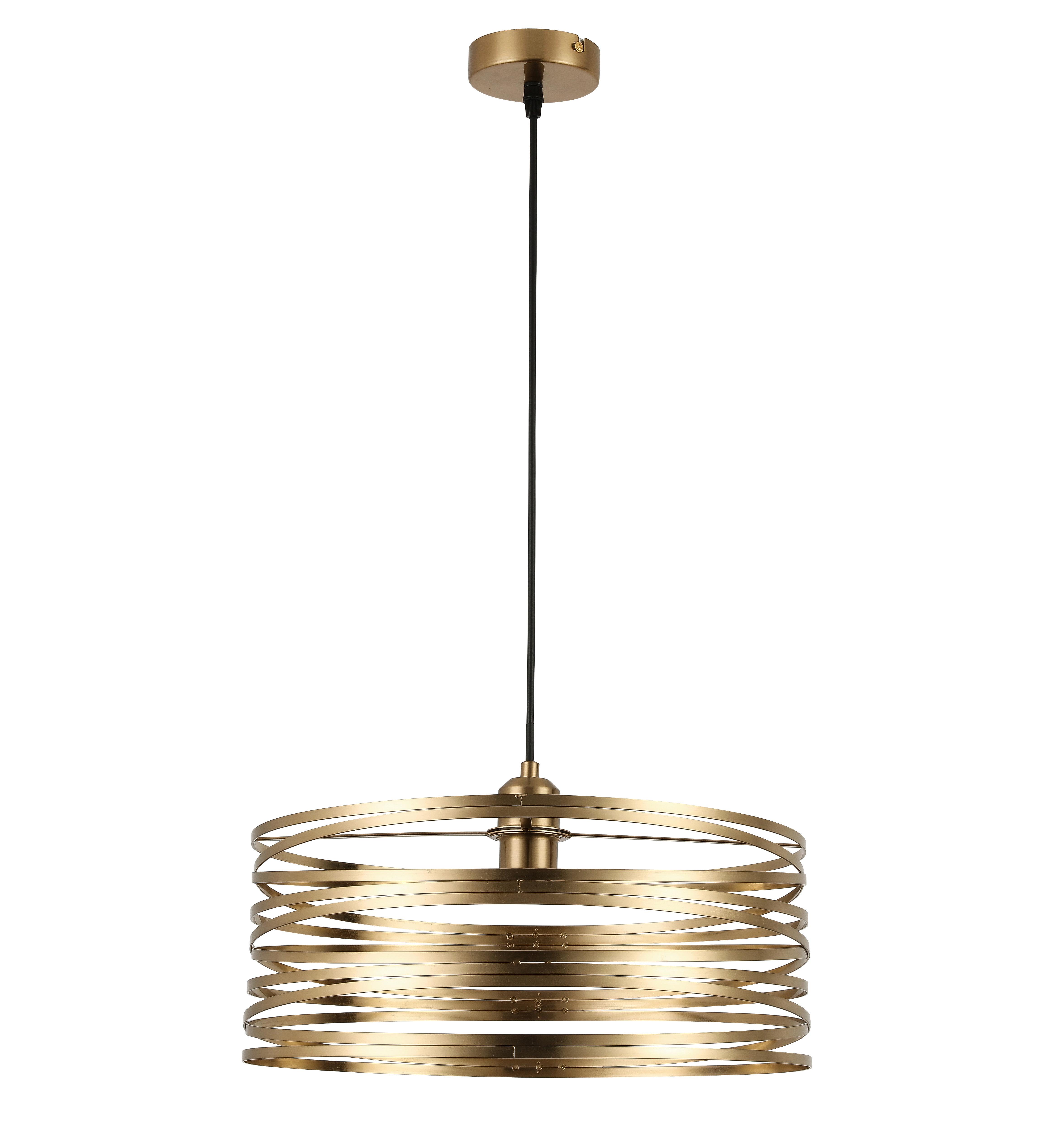 HÄNGLAMPA SILVAIN - mässingsfärgad/svart, Modern, metall/plast (40/120cm) - Modern Living