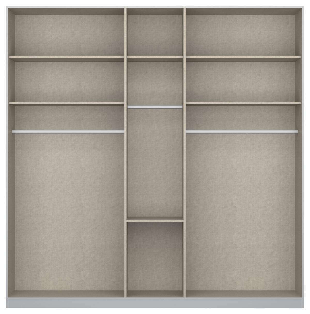 DULAP USI ROTATIVE ALABAMA - argintiu/gri deschis, Modern, material pe bază de lemn (226/229/54cm)