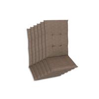 Sesselauflagenset Taupe, 6-teilig - Taupe, Basics, Textil (48/5/118cm)