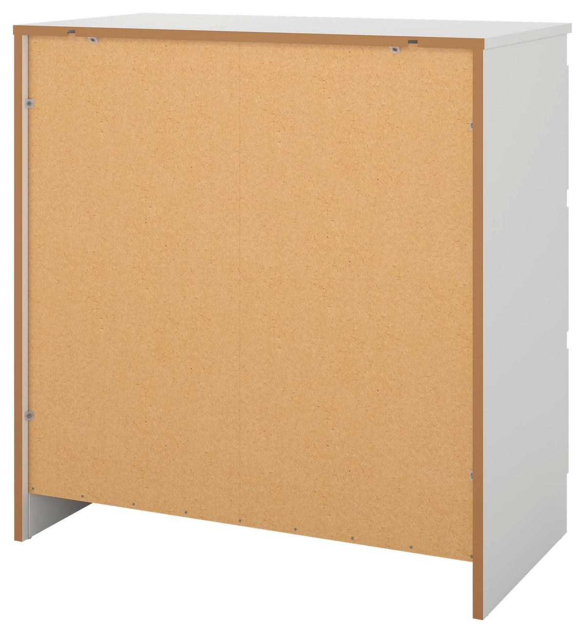 Kommode Mara Weiß Nachbildung - Weiß, KONVENTIONELL, Holz (77/80/42cm) - Mömax