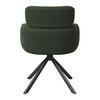 STOL MED ARMSTÖD LIORA - grön/svart, Modern, metall/textil (57,5/84/61cm) - Bessagi Home