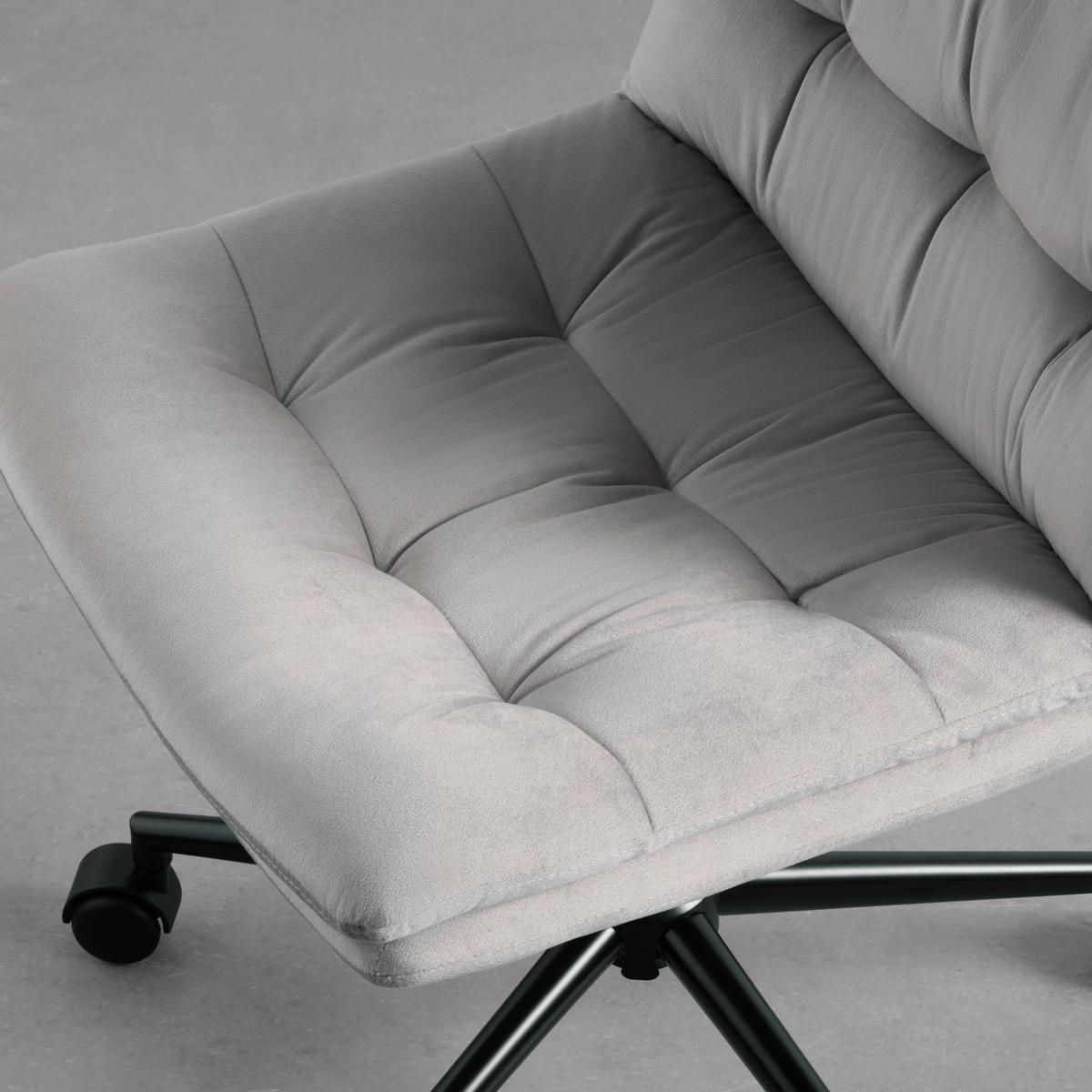 Scaun rotativ EASY II - negru/gri, Konventionell, plastic/metal (44/92-102/53cm) - Modern Living