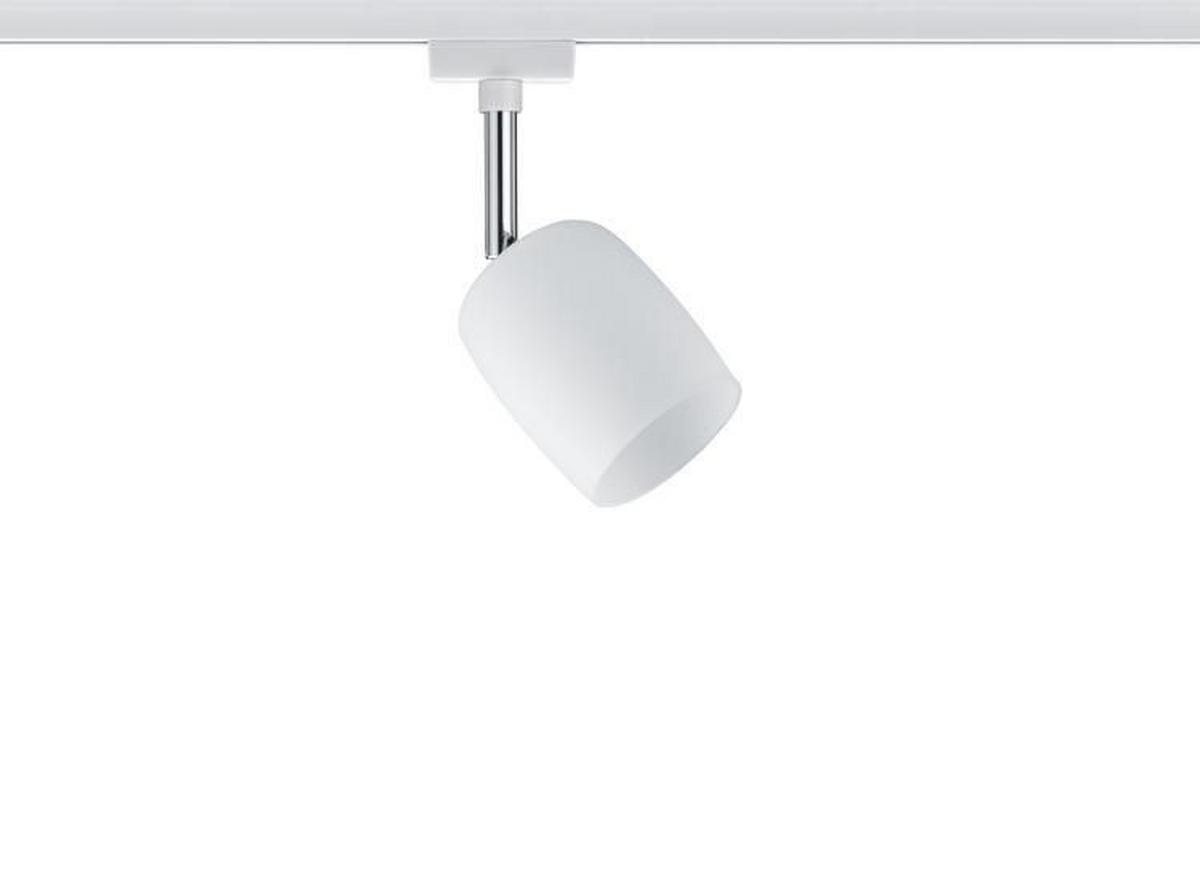 Schienensystem-Strahler Spot Blossom max. 10 Watt - Chromfarben/Weiß, Design, Glas/Metall (7,4/12,8/11,5cm) - Paulmann