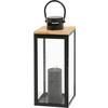 LYKTA PURE - svart, metall/trämaterial (16/39,5/17cm) - Premium Living