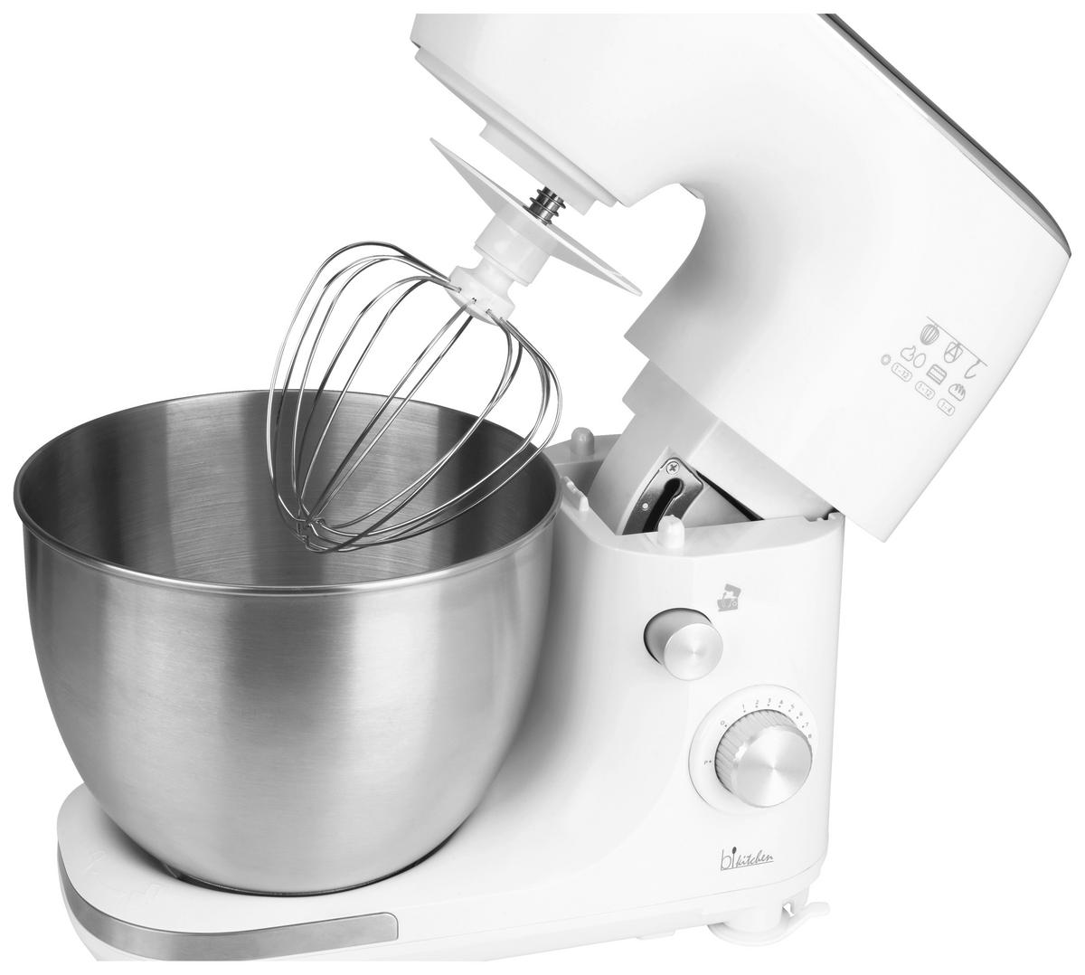 ROBOT KUCHENNY B|KITCHEN MIX 800 - kolor stalowy/biały, Konventionell, tworzywo sztuczne/metal (17,5/34,2/34,5cm) - Bikitchen