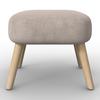 RELAXFÅTÖLJ SONJA - cremefärgad/naturfärgad, Modern, trä/textil (71/66/70cm) - Bessagi Home