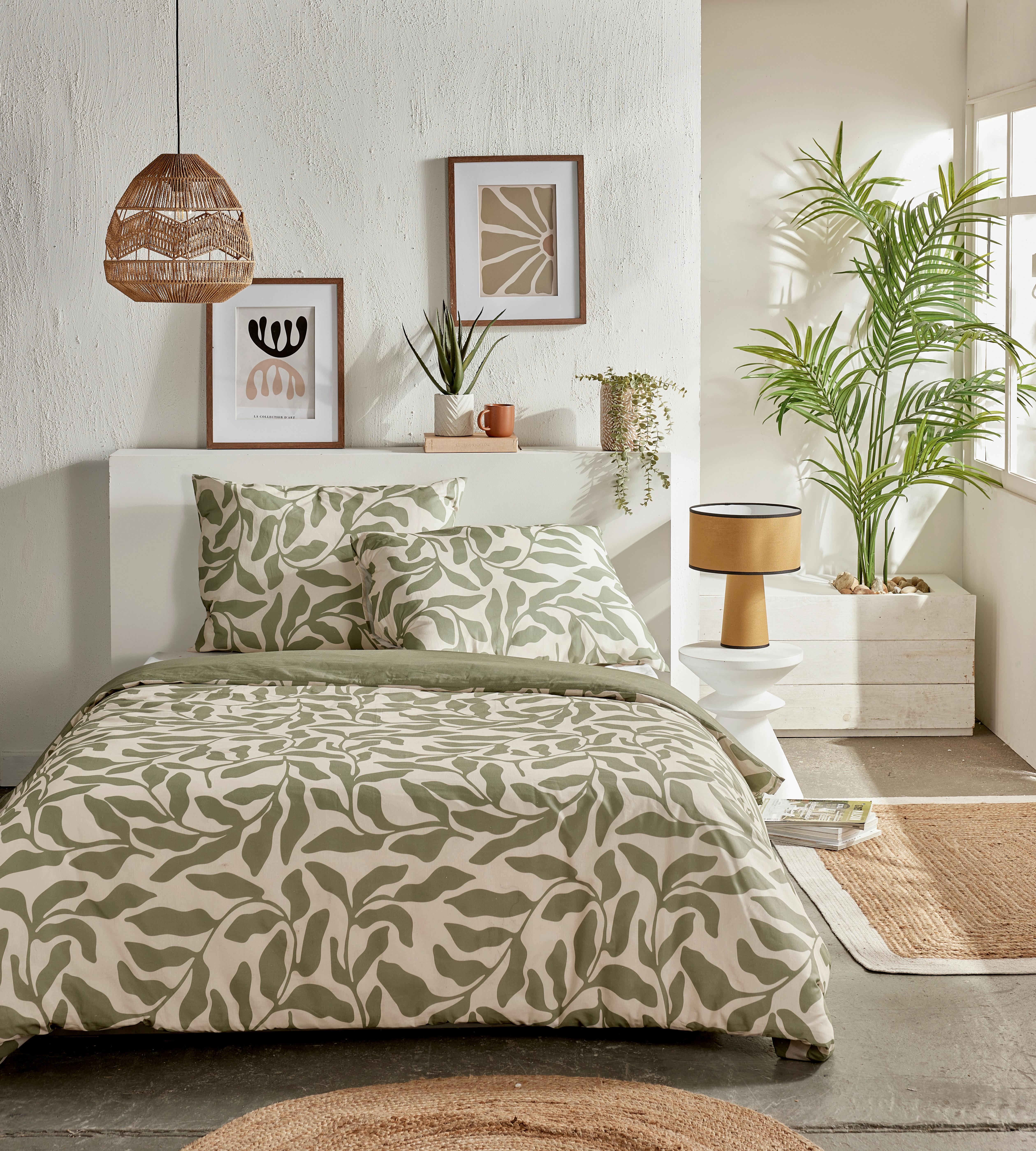 Posteljina 220x240/2x60x80cm - svijetlo zelena, Moderno, tekstil (220/240cm)