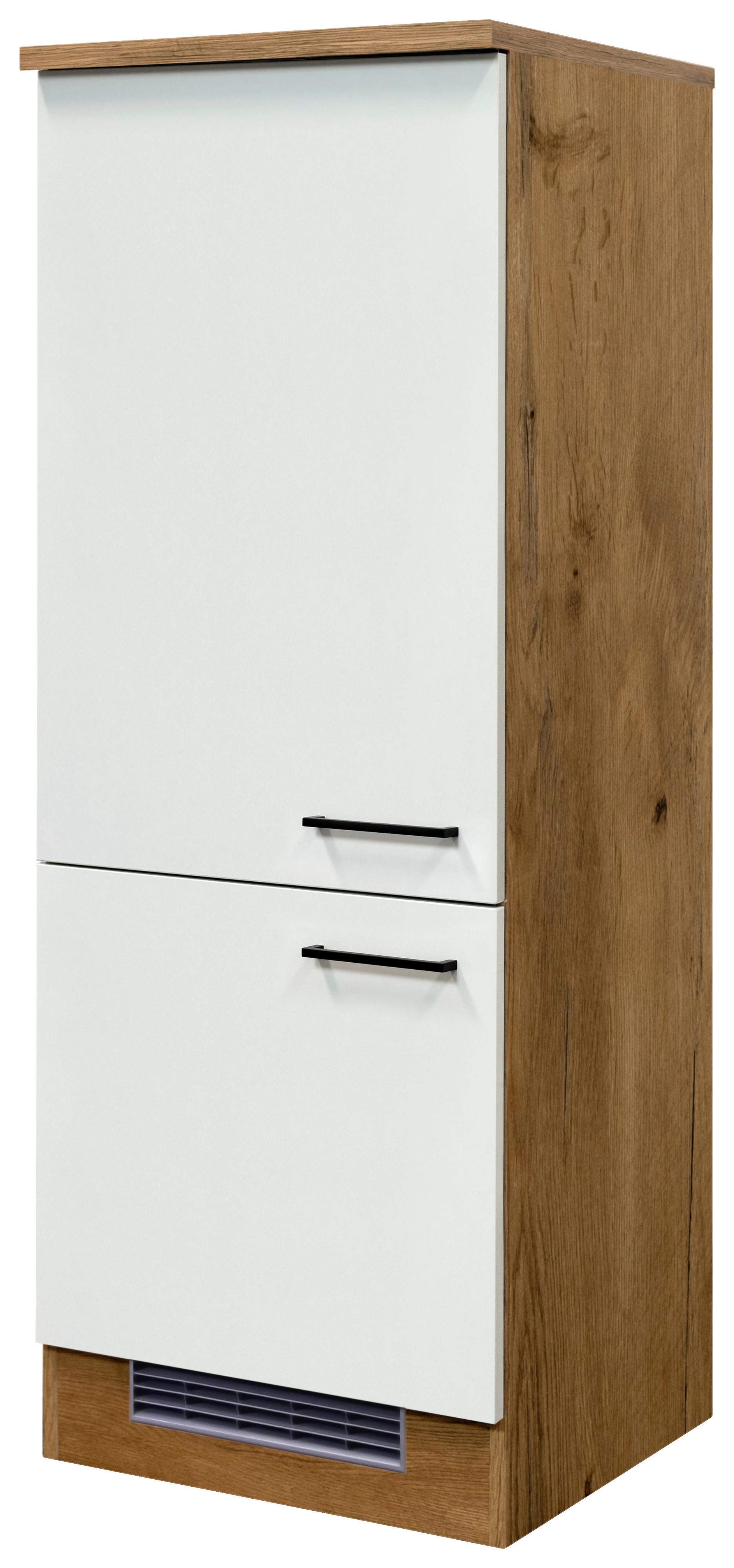 Geräteumbauschrank Avila Eichefarben/Magnolie - Eichefarben/Magnolie, KONVENTIONELL, Holzwerkstoff/Metall (60/160,6/60cm) - FlexWell