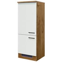 Geräteumbauschrank Avila Eichefarben/Magnolie - Eichefarben/Magnolie, KONVENTIONELL, Holzwerkstoff/Metall (60/160,6/60cm) - FlexWell