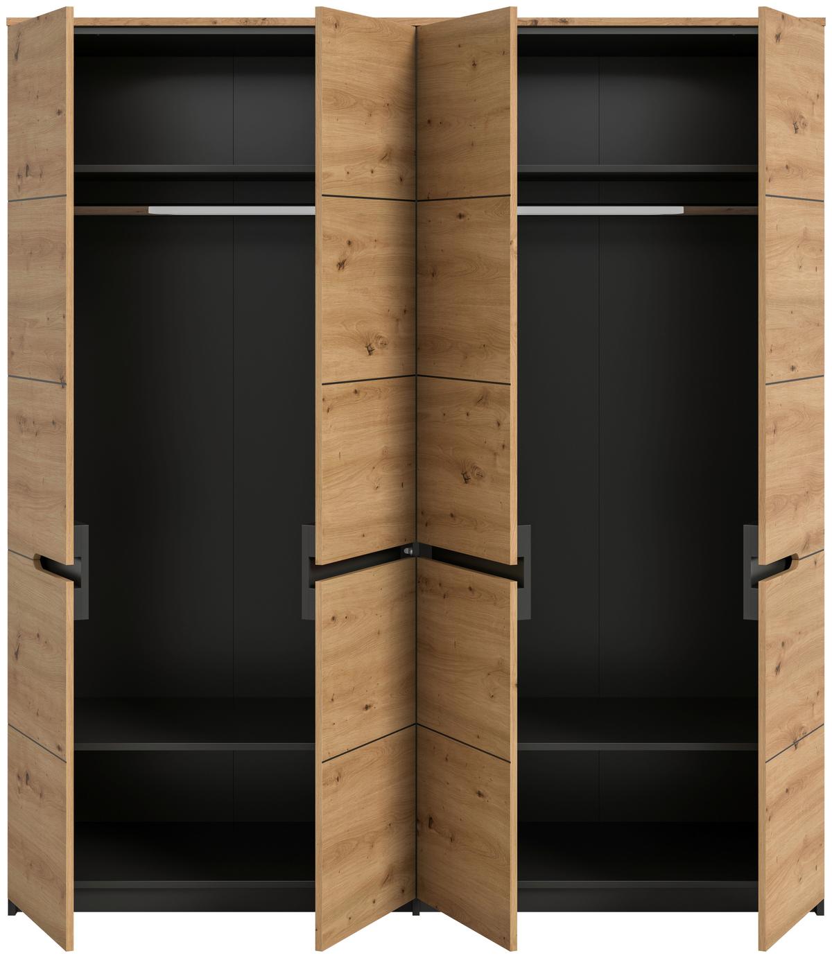 Drehtürenschrank CANU Eiche Artisan - Eiche Artisan, MODERN, Holzwerkstoff (180/198/59cm) - MID.YOU