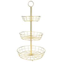 Obstschale Big in Goldfarben Ø ca. 33cm - Goldfarben, MODERN, Metall (32,5/62cm) - Premium Living