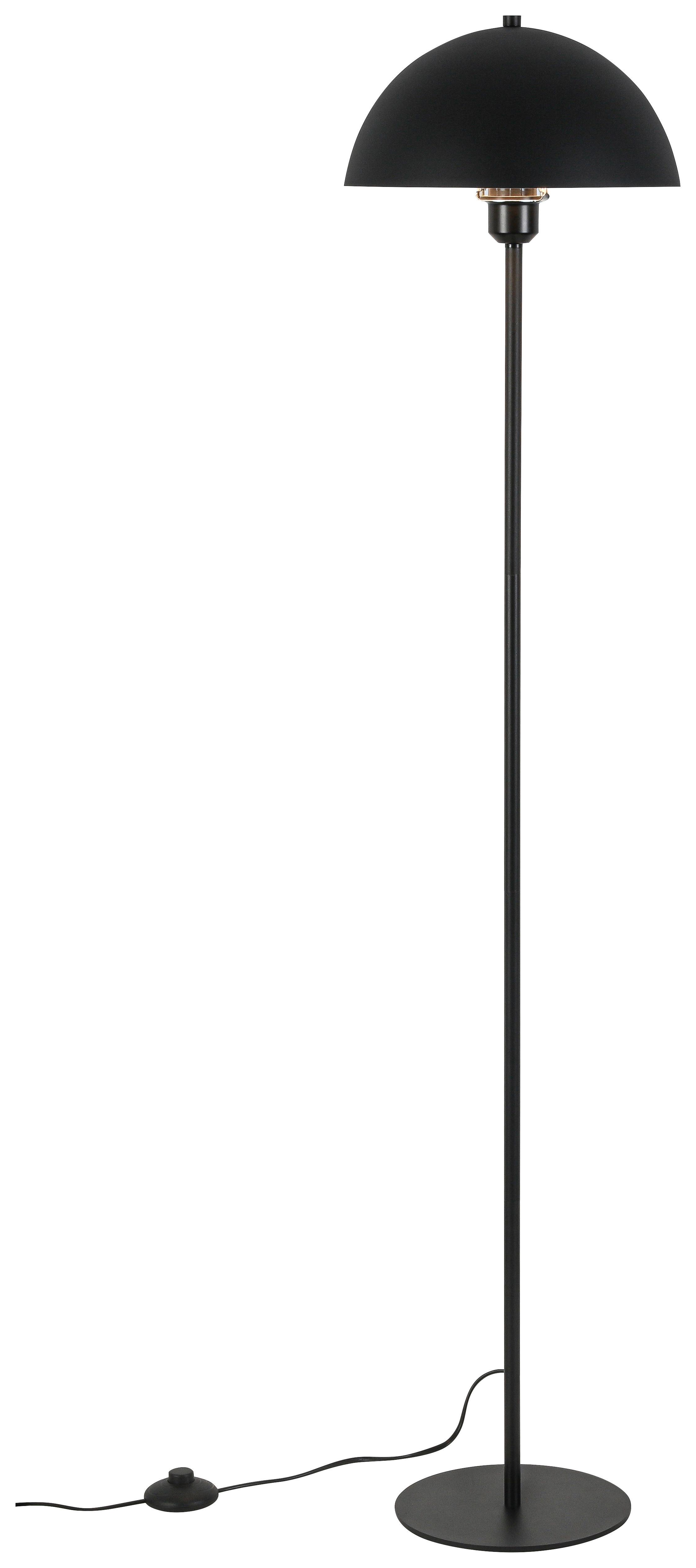 Stoječa Svetilka Blac - črna, Konvencionalno, kovina/umetna masa (30/136cm) - Mömax