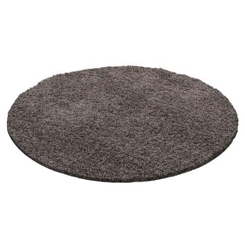 Preproga Z Visokim Florom Life, Rjavosiva, 120cm - rjavosiva, Konvencionalno, tekstil (120cm) - Novel