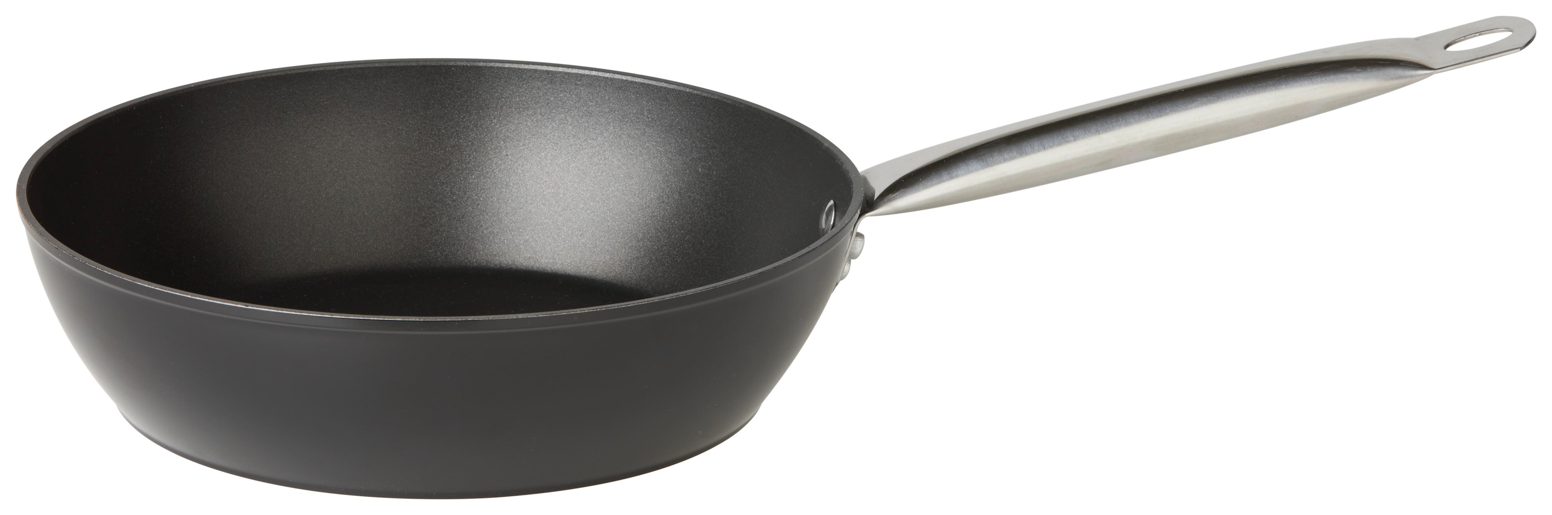 Bratpfanne Classic Ø ca. 28cm - Silberfarben/Schwarz, KONVENTIONELL, Metall (28/7,5cm) - Mömax