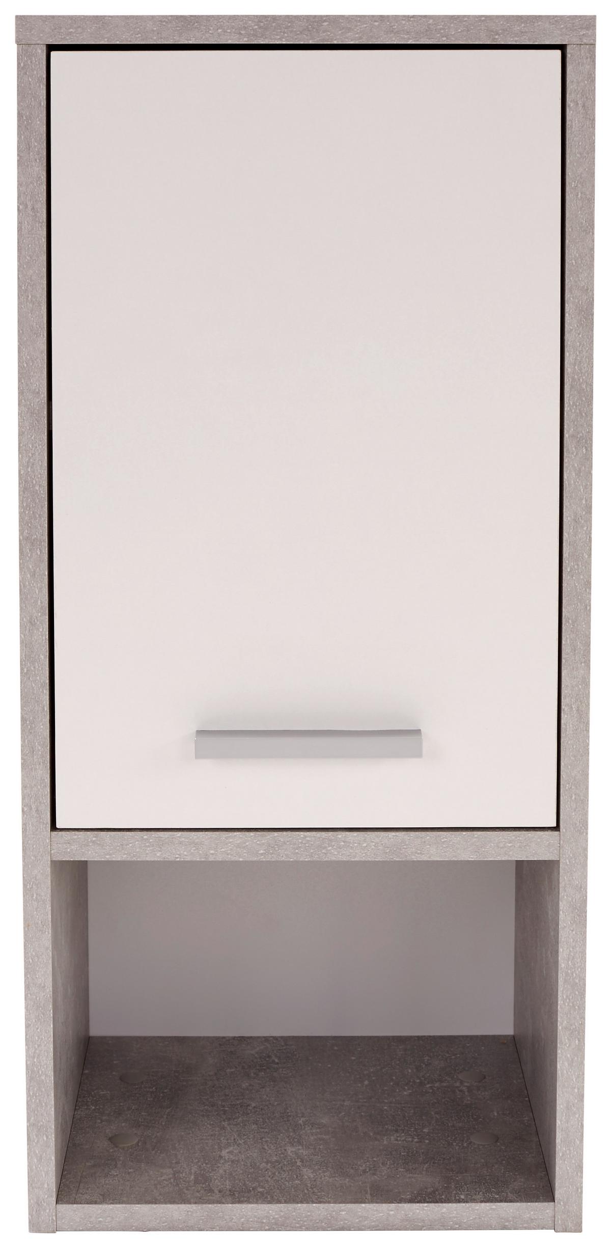 Kupaonica Attack - bijela/svijetlo siva, Moderno, drvni materijal (124,4/190/28cm)