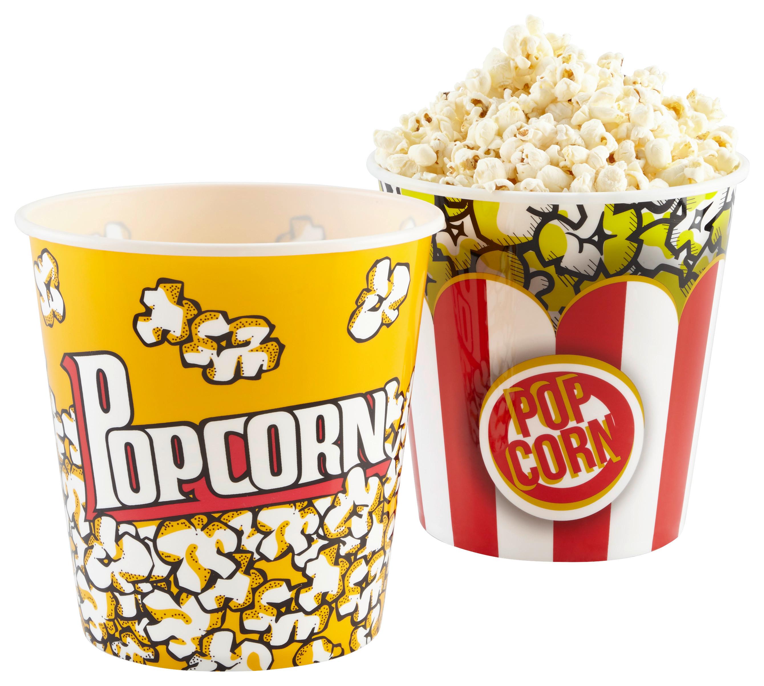 Popcorntüte Poppy in diversen Farben - Weiss/Rot, Kunststoff (18/18cm) - Modern Living
