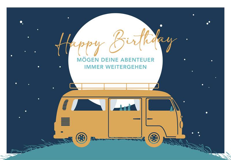 Klappkarte Kupfergold Multicolor - Basics, Papier (18/13cm)