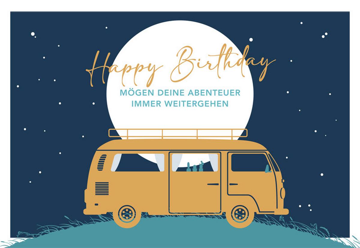 Klappkarte Kupfergold Multicolor - Basics, Papier (18/13cm)