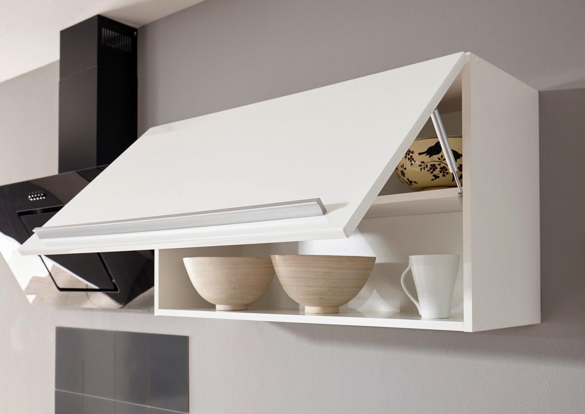 Küchenblock Premium m. Geräten Weiß/Eiche ca. 290 cm - Wildeiche/Edelstahlfarben, Basics, Holzwerkstoff/Kunststoff (290cm) - Respekta