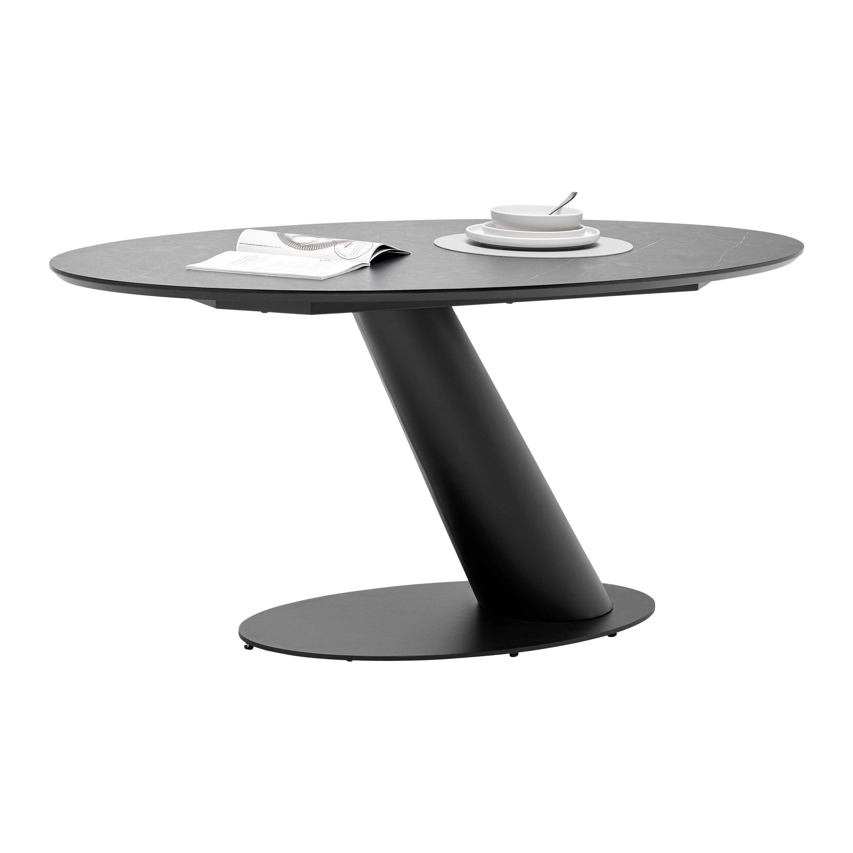 MATBORD STEVEN - svart, Design, metall/trämaterial (160/76/95cm) - Mömax