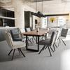 CHAISE FINA - Beige/gris foncé, MODERN, métal/textile (49/91/64cm) - Bessagi Home